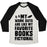 Virgin Teez  Baseball Tee Unisex Tri-Blend Baseball Tee / small / Oatmeal / Black MY WORKOUTS ARE LIKE MY FAVORITE BOOKS, FICTIONAL (BLUE) UNISEX TRI-BLEND BASEBALL TEE