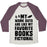 Virgin Teez  Baseball Tee Unisex Tri-Blend Baseball Tee / small / Oatmeal / Maroon MY WORKOUTS ARE LIKE MY FAVORITE BOOKS, FICTIONAL (BLUE) UNISEX TRI-BLEND BASEBALL TEE