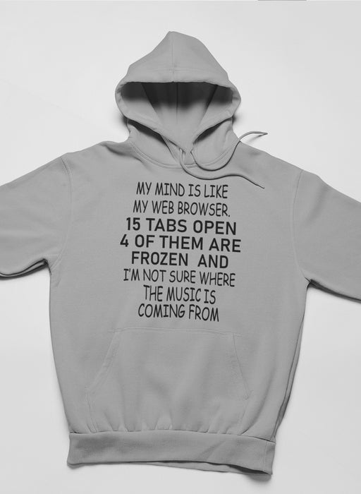 My Mind Is Like My Web Browser Hoodie