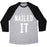 Virgin Teez  Baseball Tee Unisex Tri-Blend Baseball Tee / small / Athletic Gray / Black NAILED IT UNISEX TRI-BLEND BASEBALL TEE