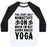 Virgin Teez  Baseball Tee Unisex Classic Baseball Tee / x-small / White/Black NAKED YOGA UNISEX CLASSIC BASEBALL TEE