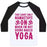 Virgin Teez  Baseball Tee Unisex Classic Baseball Tee / x-small / White/Black NAKED YOGA UNISEX CLASSIC BASEBALL TEE