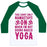 Virgin Teez  Baseball Tee Unisex Classic Baseball Tee / x-small / White/Dark Green NAKED YOGA UNISEX CLASSIC BASEBALL TEE