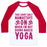 Virgin Teez  Baseball Tee Unisex Classic Baseball Tee / x-small / White/Red NAKED YOGA UNISEX CLASSIC BASEBALL TEE