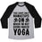 Virgin Teez  Baseball Tee Unisex Tri-Blend Baseball Tee / small / Athletic Gray / Black NAKED YOGA UNISEX TRI-BLEND BASEBALL TEE