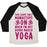 Virgin Teez  Baseball Tee Unisex Tri-Blend Baseball Tee / small / Oatmeal / Black NAKED YOGA UNISEX TRI-BLEND BASEBALL TEE