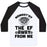Virgin Teez  Baseball Tee Unisex Classic Baseball Tee / x-small / White/Black NAMAST'AY THE EF AWAY FROM ME UNISEX CLASSIC BASEBALL TEE