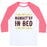 Virgin Teez  Baseball Tee Unisex Classic Baseball Tee / x-small / White/Neon Pink NAMASTA'AY IN BED UNISEX CLASSIC BASEBALL TEE