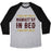 Virgin Teez  Baseball Tee Unisex Tri-Blend Baseball Tee / small / Athletic Gray / Black NAMASTA'AY IN BED UNISEX TRI-BLEND BASEBALL TEE