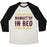 Virgin Teez  Baseball Tee Unisex Tri-Blend Baseball Tee / small / Oatmeal / Black NAMASTA'AY IN BED UNISEX TRI-BLEND BASEBALL TEE