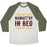 Virgin Teez  Baseball Tee Unisex Tri-Blend Baseball Tee / small / Oatmeal / Moss NAMASTA'AY IN BED UNISEX TRI-BLEND BASEBALL TEE