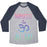 Virgin Teez  Baseball Tee Unisex Tri-Blend Baseball Tee / small / Athletic Gray / Navy NAMASTE ALL DAY UNISEX TRI-BLEND BASEBALL TEE