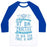Virgin Teez  Baseball Tee Unisex Classic Baseball Tee / x-small / White/Blue NAMASTE AT OM PRACTICE SAVASANA IN BED ZEN TAKE A NAP UNISEX CLASSIC BASEBALL TEE