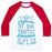 Virgin Teez  Baseball Tee Unisex Classic Baseball Tee / x-small / White/Red NAMASTE AT OM PRACTICE SAVASANA IN BED ZEN TAKE A NAP UNISEX CLASSIC BASEBALL TEE