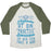 Virgin Teez  Baseball Tee Unisex Tri-Blend Baseball Tee / small / Oatmeal / Moss NAMASTE AT OM PRACTICE SAVASANA IN BED ZEN TAKE A NAP UNISEX TRI-BLEND BASEBALL TEE