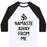 Virgin Teez  Baseball Tee Unisex Classic Baseball Tee / x-small / White/Black NAMASTE AWAY FROM ME UNISEX CLASSIC BASEBALL TEE