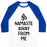 Virgin Teez  Baseball Tee Unisex Classic Baseball Tee / x-small / White/Blue NAMASTE AWAY FROM ME UNISEX CLASSIC BASEBALL TEE
