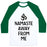 Virgin Teez  Baseball Tee Unisex Classic Baseball Tee / x-small / White/Dark Green NAMASTE AWAY FROM ME UNISEX CLASSIC BASEBALL TEE