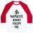Virgin Teez  Baseball Tee Unisex Classic Baseball Tee / x-small / White/Red NAMASTE AWAY FROM ME UNISEX CLASSIC BASEBALL TEE