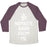 Virgin Teez  Baseball Tee Unisex Tri-Blend Baseball Tee / small / Oatmeal / Maroon NAMASTE AWAY FROM ME UNISEX TRI-BLEND BASEBALL TEE