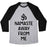 Virgin Teez  Baseball Tee Unisex Tri-Blend Baseball Tee / small / Athletic Gray / Black NAMASTE AWAY FROM ME UNISEX TRI-BLEND BASEBALL TEE
