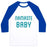Virgin Teez  Baseball Tee Unisex Classic Baseball Tee / x-small / White/Blue NAMASTE BABY UNISEX CLASSIC BASEBALL TEE