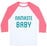 Virgin Teez  Baseball Tee Unisex Classic Baseball Tee / x-small / White/Neon Pink NAMASTE BABY UNISEX CLASSIC BASEBALL TEE