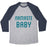 Virgin Teez  Baseball Tee Unisex Tri-Blend Baseball Tee / small / Athletic Gray / Navy NAMASTE BABY UNISEX TRI-BLEND BASEBALL TEE