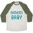 Virgin Teez  Baseball Tee Unisex Tri-Blend Baseball Tee / small / Oatmeal / Moss NAMASTE BABY UNISEX TRI-BLEND BASEBALL TEE