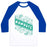 Virgin Teez  Baseball Tee Unisex Classic Baseball Tee / x-small / White/Blue NAMASTE BANNER UNISEX CLASSIC BASEBALL TEE