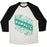 Virgin Teez  Baseball Tee Unisex Tri-Blend Baseball Tee / small / Oatmeal / Black NAMASTE BANNER UNISEX TRI-BLEND BASEBALL TEE