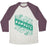 Virgin Teez  Baseball Tee Unisex Tri-Blend Baseball Tee / small / Oatmeal / Maroon NAMASTE BANNER UNISEX TRI-BLEND BASEBALL TEE