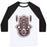 Virgin Teez  Baseball Tee Unisex Classic Baseball Tee / x-small / White/Black NAMASTE HAMSA HAND UNISEX CLASSIC BASEBALL TEE