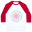 Virgin Teez  Baseball Tee Unisex Classic Baseball Tee / x-small / White/Red NAMASTE MANDALA UNISEX CLASSIC BASEBALL TEE