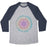 Virgin Teez  Baseball Tee Unisex Tri-Blend Baseball Tee / small / Athletic Gray / Navy NAMASTE MANDALA UNISEX TRI-BLEND BASEBALL TEE