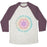 Virgin Teez  Baseball Tee Unisex Tri-Blend Baseball Tee / small / Oatmeal / Maroon NAMASTE MANDALA UNISEX TRI-BLEND BASEBALL TEE