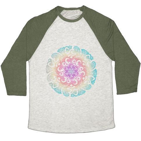 NAMASTE MANDALA UNISEX TRI-BLEND BASEBALL TEE