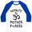 Virgin Teez  Baseball Tee Unisex Classic Baseball Tee / x-small / White/Blue NAMASTE MOTHER F***ERS UNISEX CLASSIC BASEBALL TEE