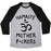 Virgin Teez  Baseball Tee Unisex Tri-Blend Baseball Tee / small / Athletic Gray / Black NAMASTE MOTHER F***ERS UNISEX TRI-BLEND BASEBALL TEE
