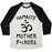 Virgin Teez  Baseball Tee Unisex Tri-Blend Baseball Tee / small / Oatmeal / Black NAMASTE MOTHER F***ERS UNISEX TRI-BLEND BASEBALL TEE