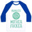 Virgin Teez  Baseball Tee Unisex Classic Baseball Tee / x-small / White/Blue NAMASTE MOTHERF***ER UNISEX CLASSIC BASEBALL TEE