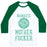 Virgin Teez  Baseball Tee Unisex Classic Baseball Tee / x-small / White/Dark Green NAMASTE MOTHERF***ER UNISEX CLASSIC BASEBALL TEE