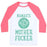 Virgin Teez  Baseball Tee Unisex Classic Baseball Tee / x-small / White/Neon Pink NAMASTE MOTHERF***ER UNISEX CLASSIC BASEBALL TEE
