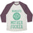 Virgin Teez  Baseball Tee Unisex Tri-Blend Baseball Tee / small / Oatmeal / Maroon NAMASTE MOTHERF***ER UNISEX TRI-BLEND BASEBALL TEE
