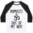 Virgin Teez  Baseball Tee Unisex Classic Baseball Tee / x-small / White/Black NAMASTE OUT OF MY WAY UNISEX CLASSIC BASEBALL TEE