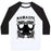 Virgin Teez  Baseball Tee Unisex Classic Baseball Tee / x-small / White/Black NAMASTE SLOTH UNISEX CLASSIC BASEBALL TEE