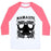 Virgin Teez  Baseball Tee Unisex Classic Baseball Tee / x-small / White/Neon Pink NAMASTE SLOTH UNISEX CLASSIC BASEBALL TEE