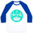 Virgin Teez  Baseball Tee Unisex Classic Baseball Tee / x-small / White/Blue NAMASTE UNISEX CLASSIC BASEBALL TEE