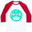 Virgin Teez  Baseball Tee Unisex Classic Baseball Tee / x-small / White/Red NAMASTE UNISEX CLASSIC BASEBALL TEE