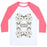 Virgin Teez  Baseball Tee Unisex Classic Baseball Tee / x-small / White/Neon Pink NAMASTE UNISEX CLASSIC BASEBALL TEE